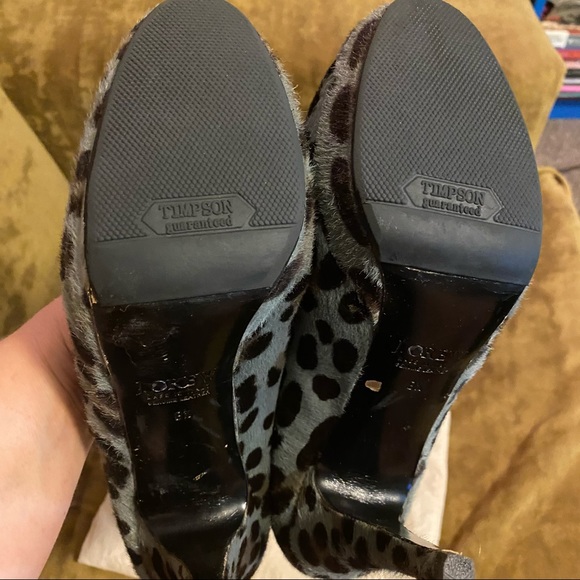 J Crew Pia calf hair leopard platform heels - Picture 9 of 10